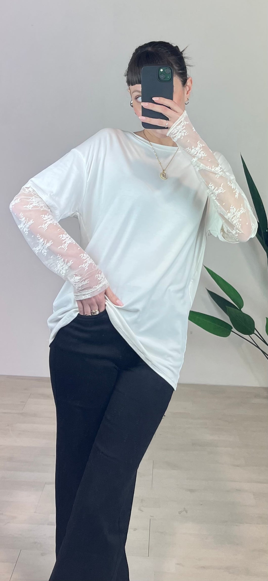 MAGLIA MANICA PIZZO 8304