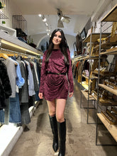 Carica l&#39;immagine nel visualizzatore di Gallery, ABITO DRAPP VELLUTO 6820