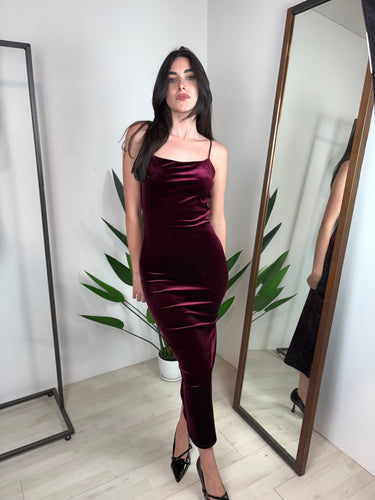 ABITO LUNGO VELVET 11296