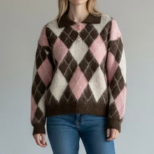 Carica l'immagine nel visualizzatore di Gallery, MAGLIONE POLO ROMBI 4982853