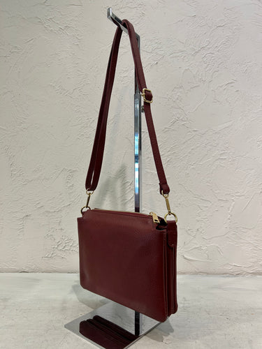 BORSA PELLE 3 SCOMPARTI