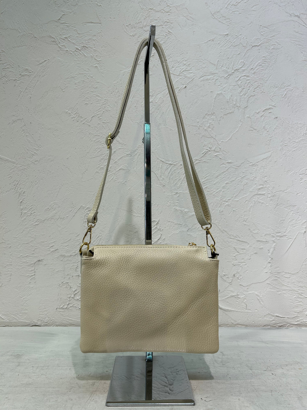 BORSA PELLE 3 SCOMPARTI