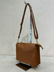 BORSA PELLE 3 SCOMPARTI